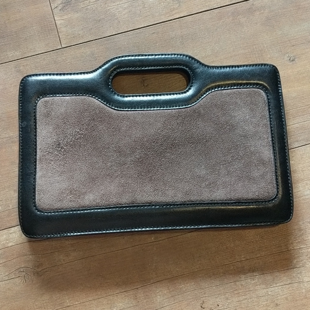 Vintage leather clutch